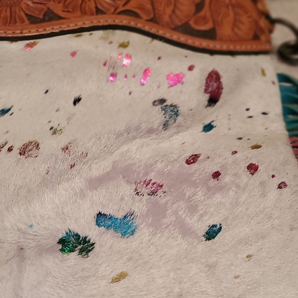 American Darling Purse (Pink/Teal) - Picture 3 of 6